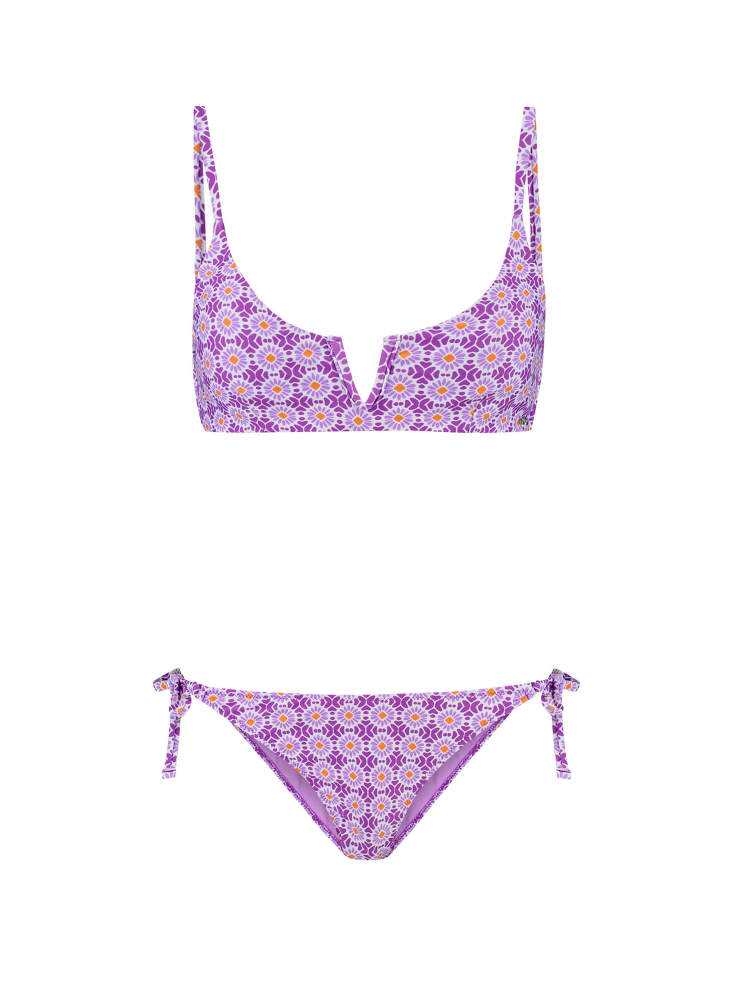 Shiwi T-shirt Bikiny 'Leah Scoop' – fialová: přední strana