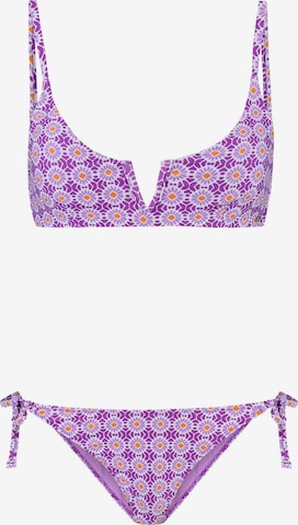 Invisible Bikini 'Leah Scoop' Shiwi en violet : devant