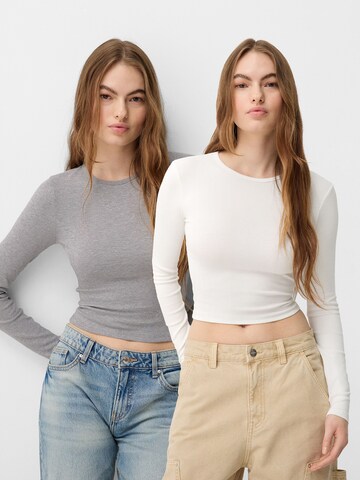 Bershka Koszulka w kolorze szary
