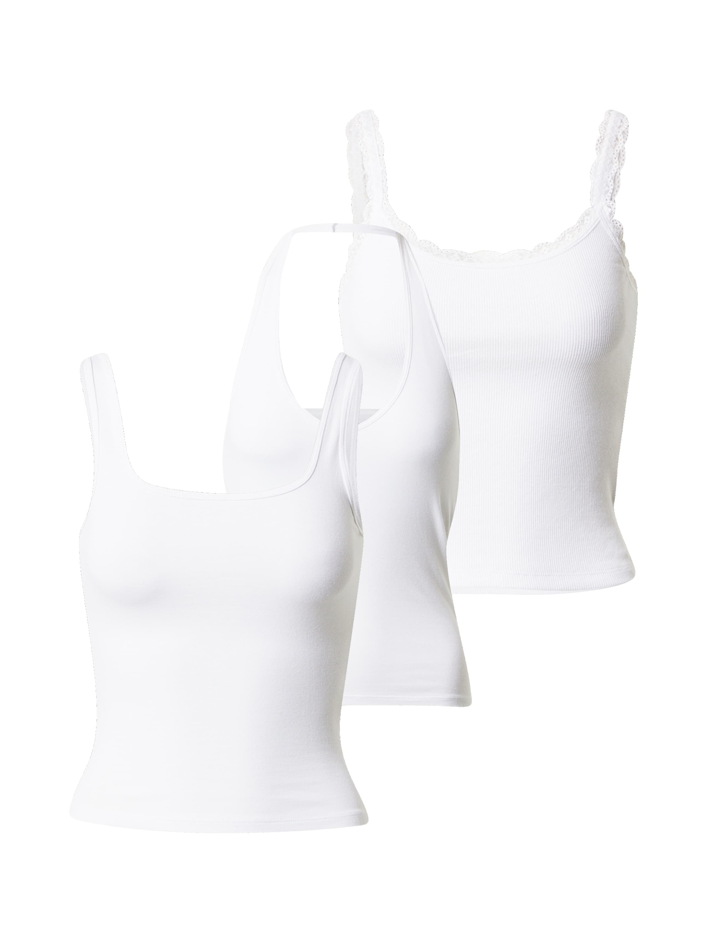 HOLLISTER - Top en blanco: frente