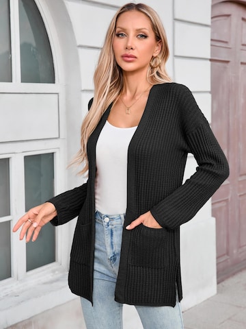 Yesfashion Kardigan w kolorze czarny