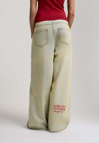 Ed Hardy Свободный крой Джинсы в Синий