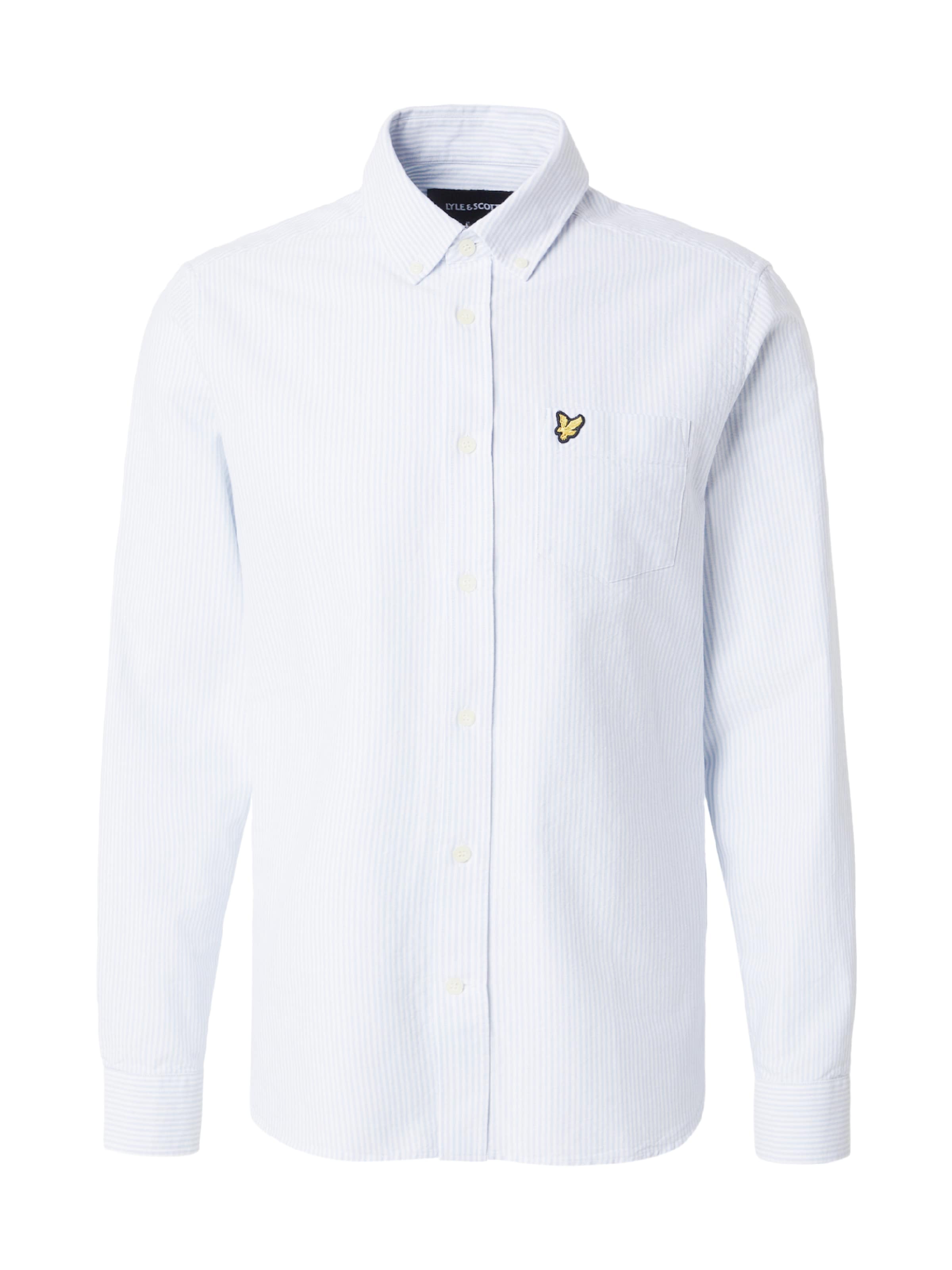 Lyle & Scott Overhemd in S in de kleur Lichtblauw / Wit, Productweergave