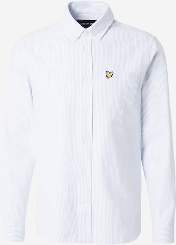 Lyle & Scott Regular fit Overhemd in Blauw: voorkant