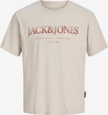 T-Shirt 'JJDEVIN DAYTONA' JACK & JONES en beige : devant