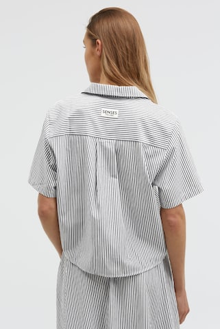 SENSES.THE LABEL Bluse in Grau