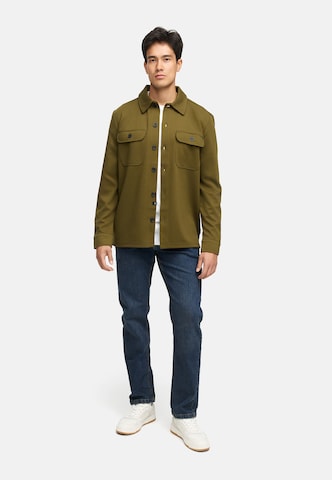 INDICODE JEANS Comfort fit Button Up Shirt 'Nello' in Green