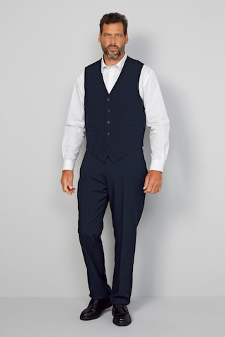 Men Plus Gilet in Blauw