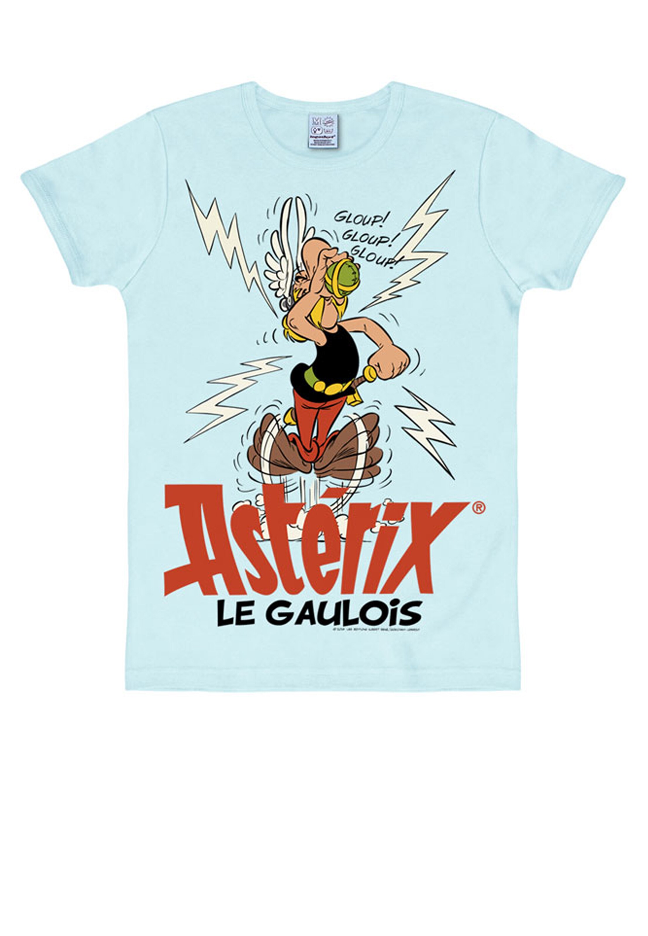 LOGOSHIRT T-Shirt Asterix Magic Poison in Blau