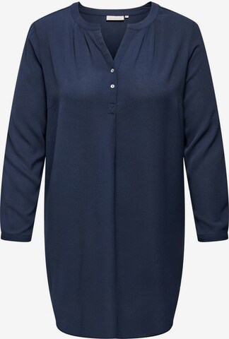 ONLY Carmakoma Bluse in Blau: predná strana