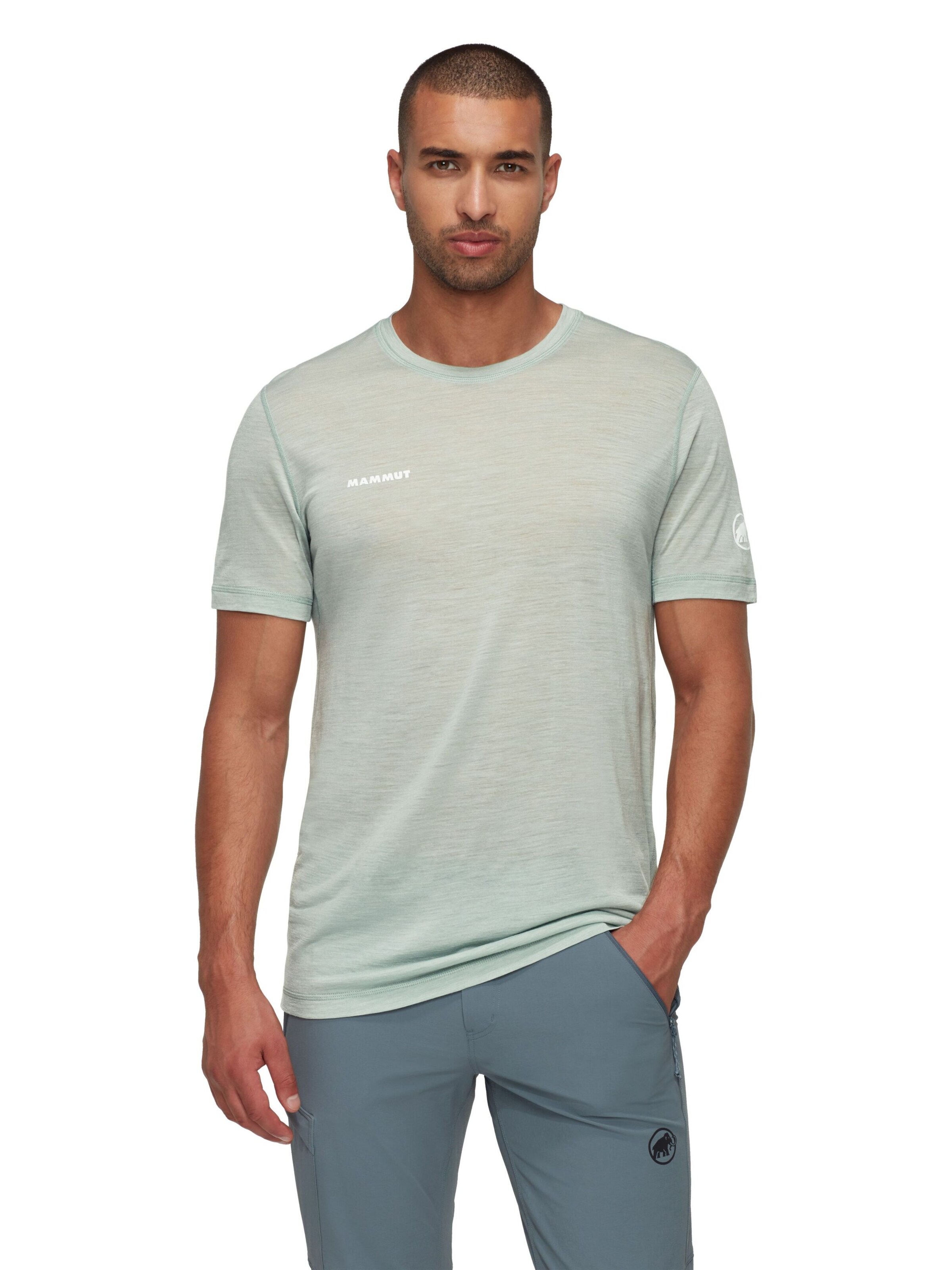 MAMMUT Performance Shirt 'Tree' in Yellow: front