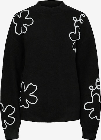 PIECES Neulepaita 'PCRosa' värissä musta: etupuoli