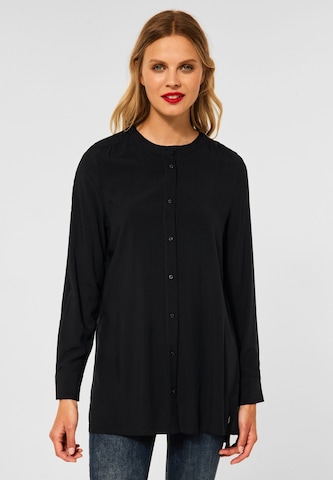 STREET ONE Blouse in Zwart: voorkant