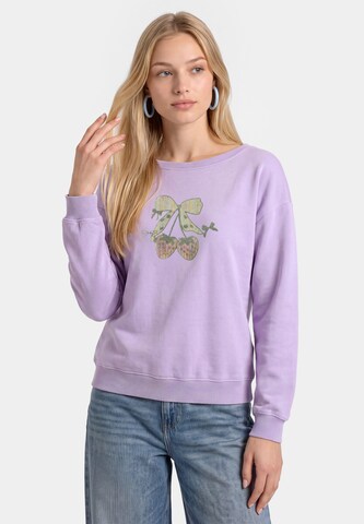 Sweat-shirt MYMO en violet : devant