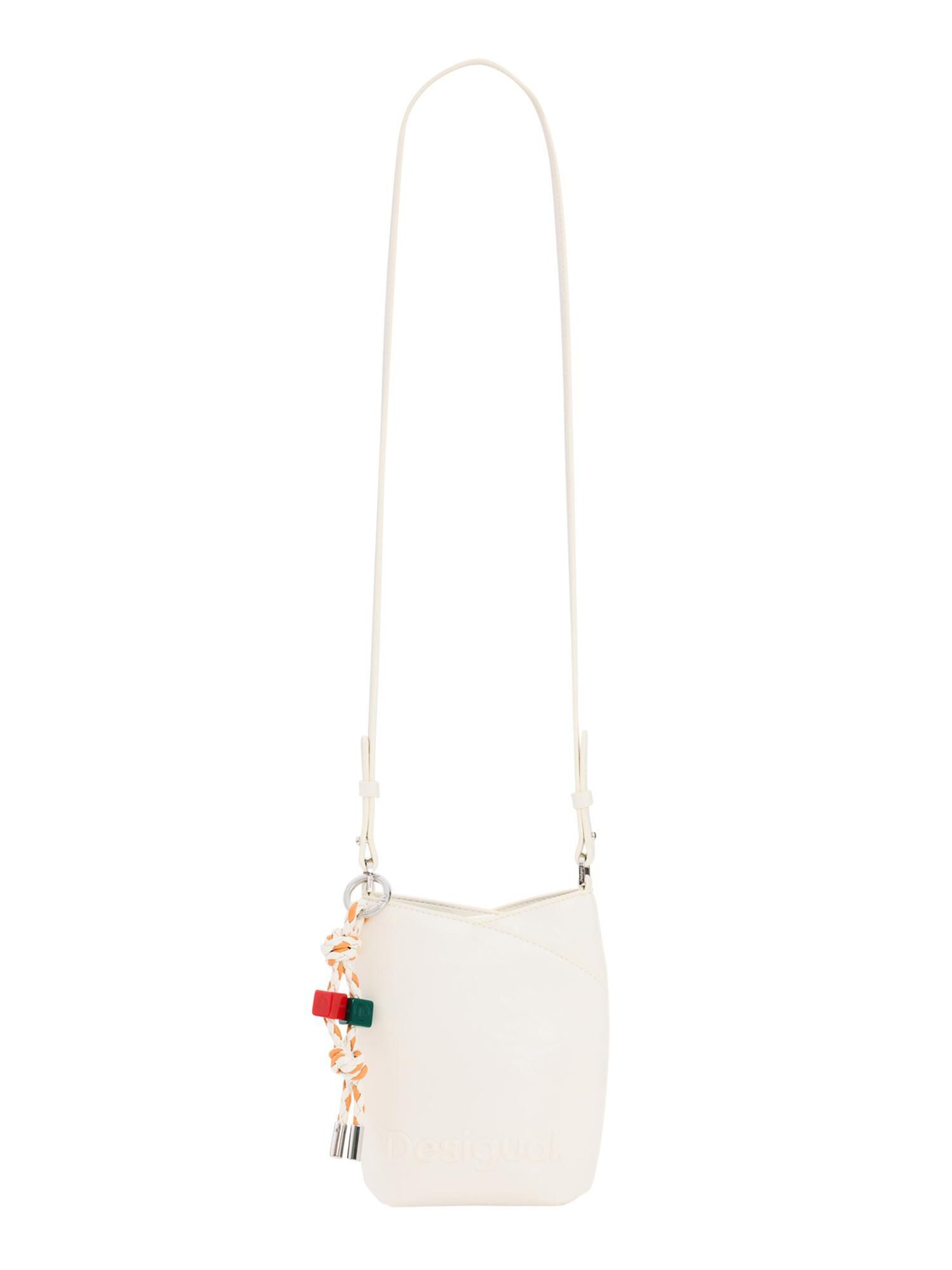 Desigual - Bolso de hombro en blanco: frente