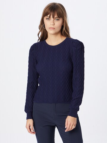 Pull-over 'FARA SALLY' ONLY en bleu : devant