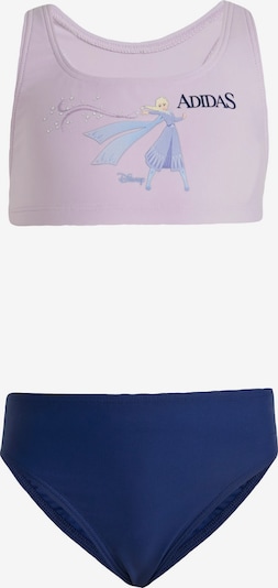 ADIDAS SPORTSWEAR Urheilullinen uima-asu 'Disney Die Eiskönigin' koossa 104 värissä laivastonsininen / taivaansininen / syreeni / musta, Tuotenäkymä