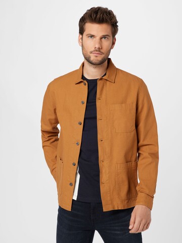 BURTON MENSWEAR LONDON Regular fit Between-Season Jacket in Brown: front