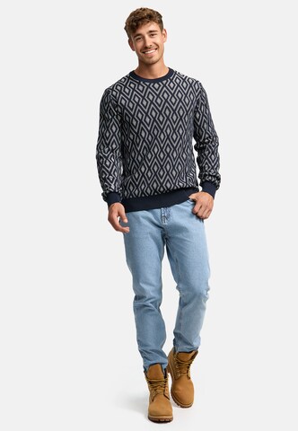 INDICODE JEANS Sweater 'Scott' in Blue