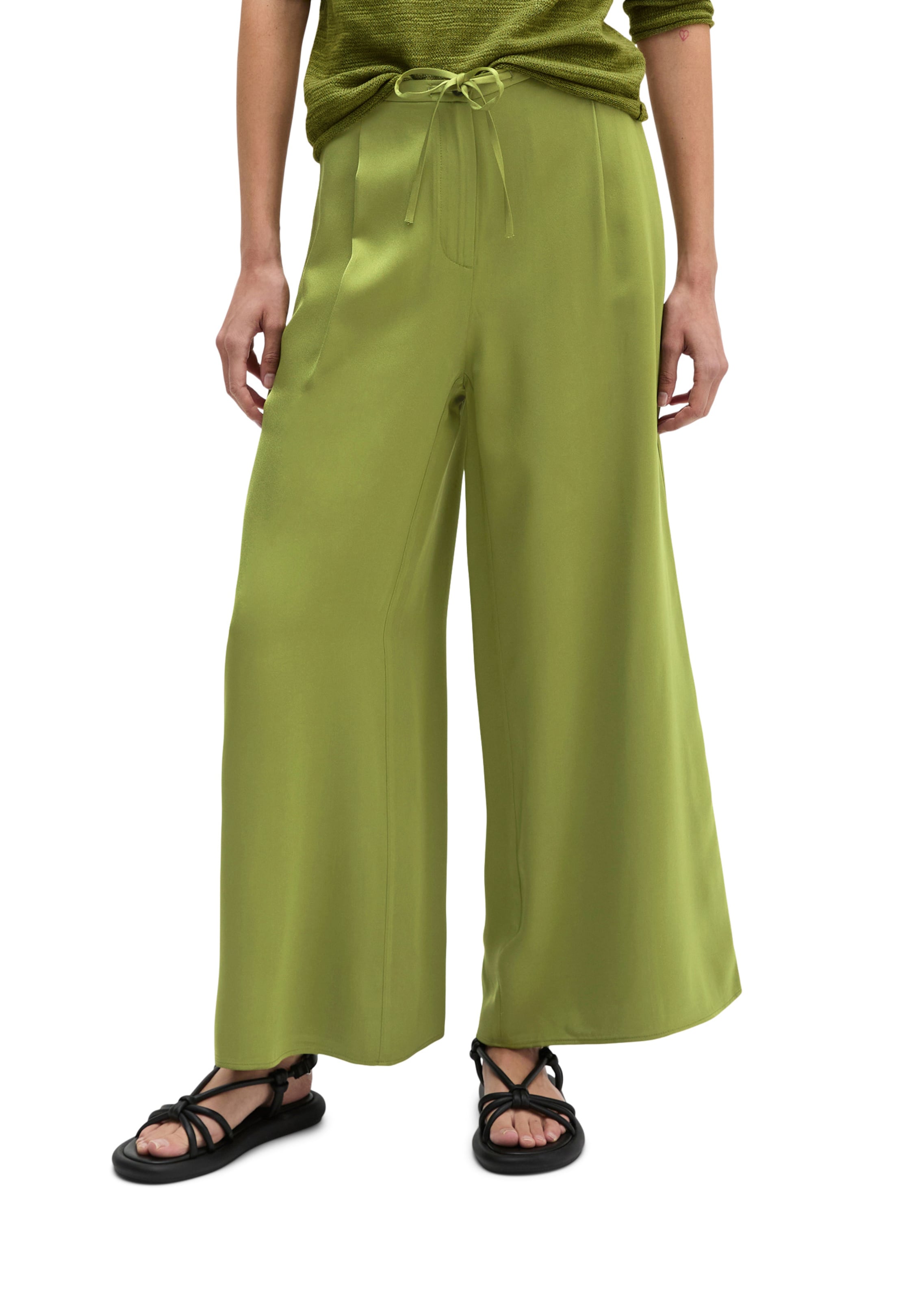 Loosefit Pantalon Marc O'Polo en vert : devant