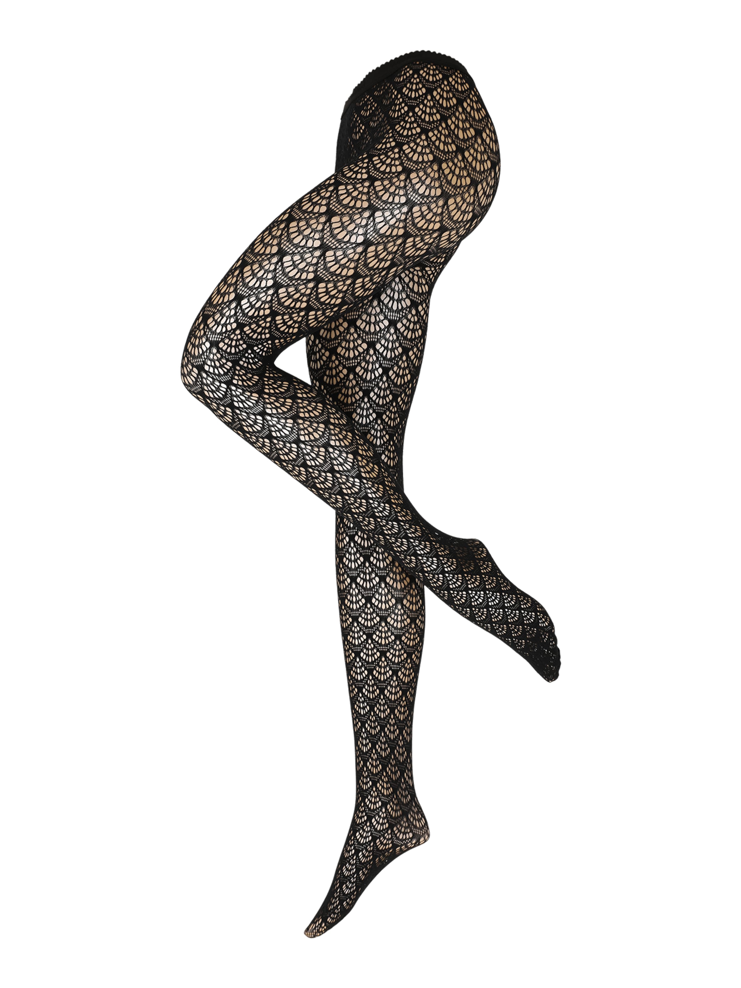 Wolford Pančuchy 'Mermaid' - Čierna: predná strana