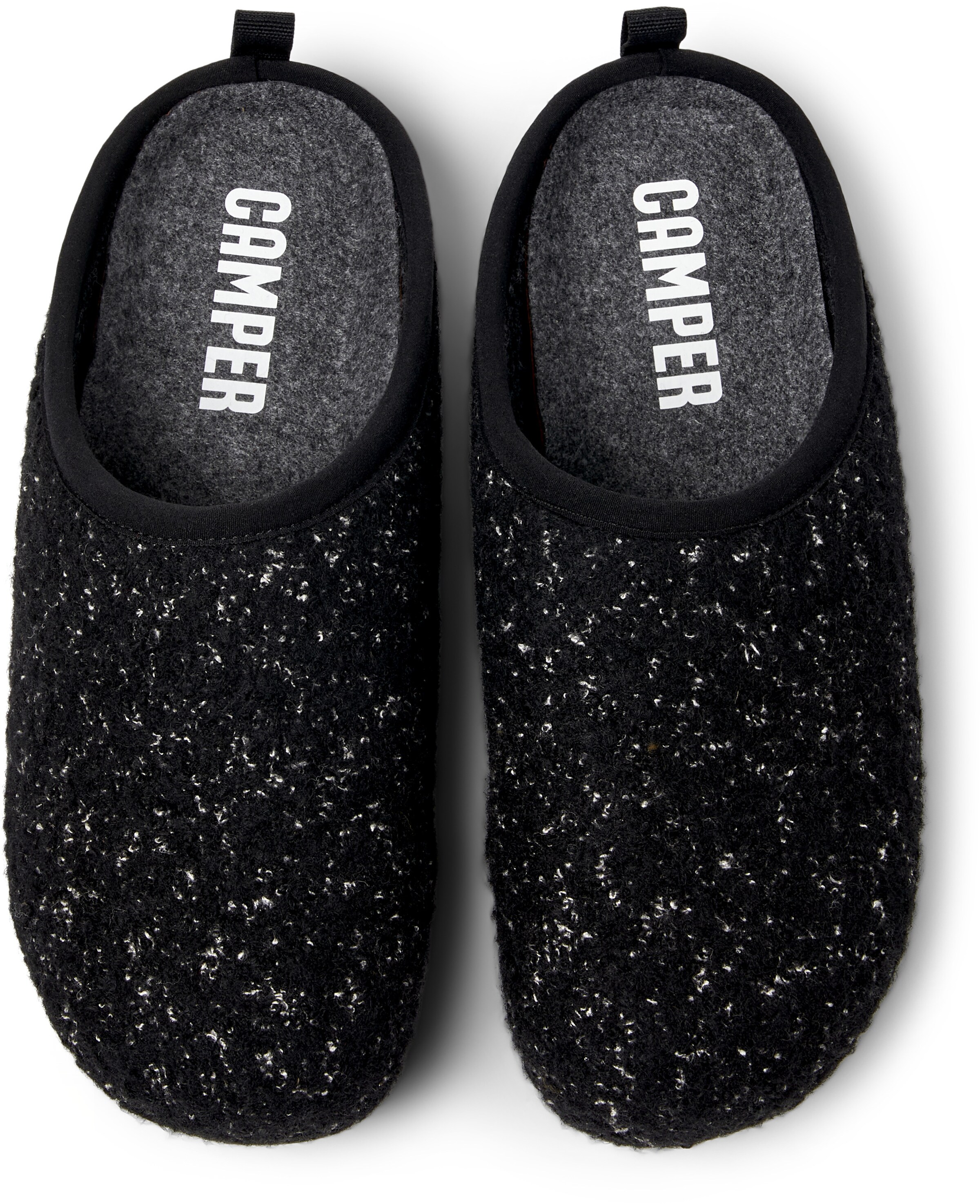 Pantoufle 'Wabi' CAMPER en noir