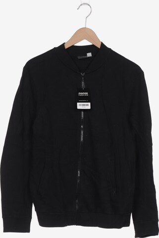 TOPMAN Sweatshirt & Zip-Up Hoodie in M in Black: front