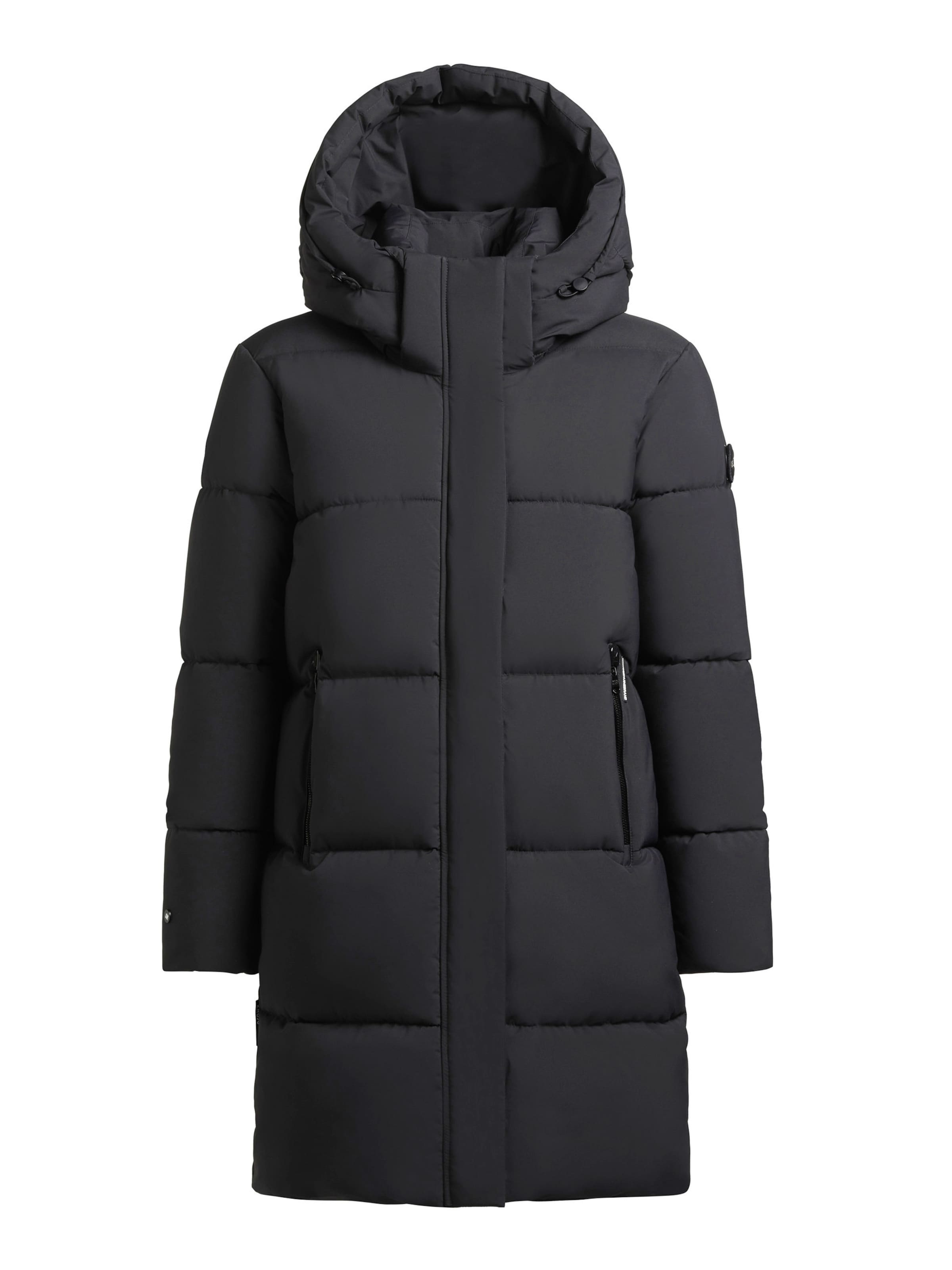 khujo Wintermantel 'Haya2' in Grau: Vorderseite