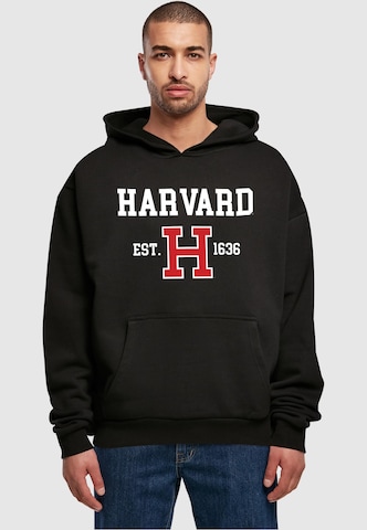 Merchcode Sweatshirt 'Harvard University - Est 1636' in Schwarz: predná strana