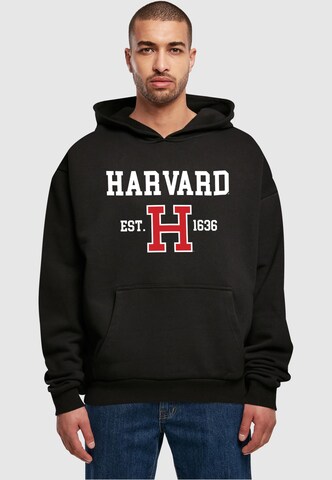 Sweat-shirt 'Harvard University - Est 1636' Merchcode en noir : devant