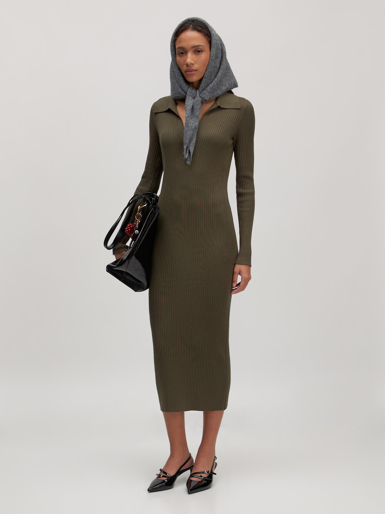 EDITED Produkte Strickkleid 'Hattie' oliv