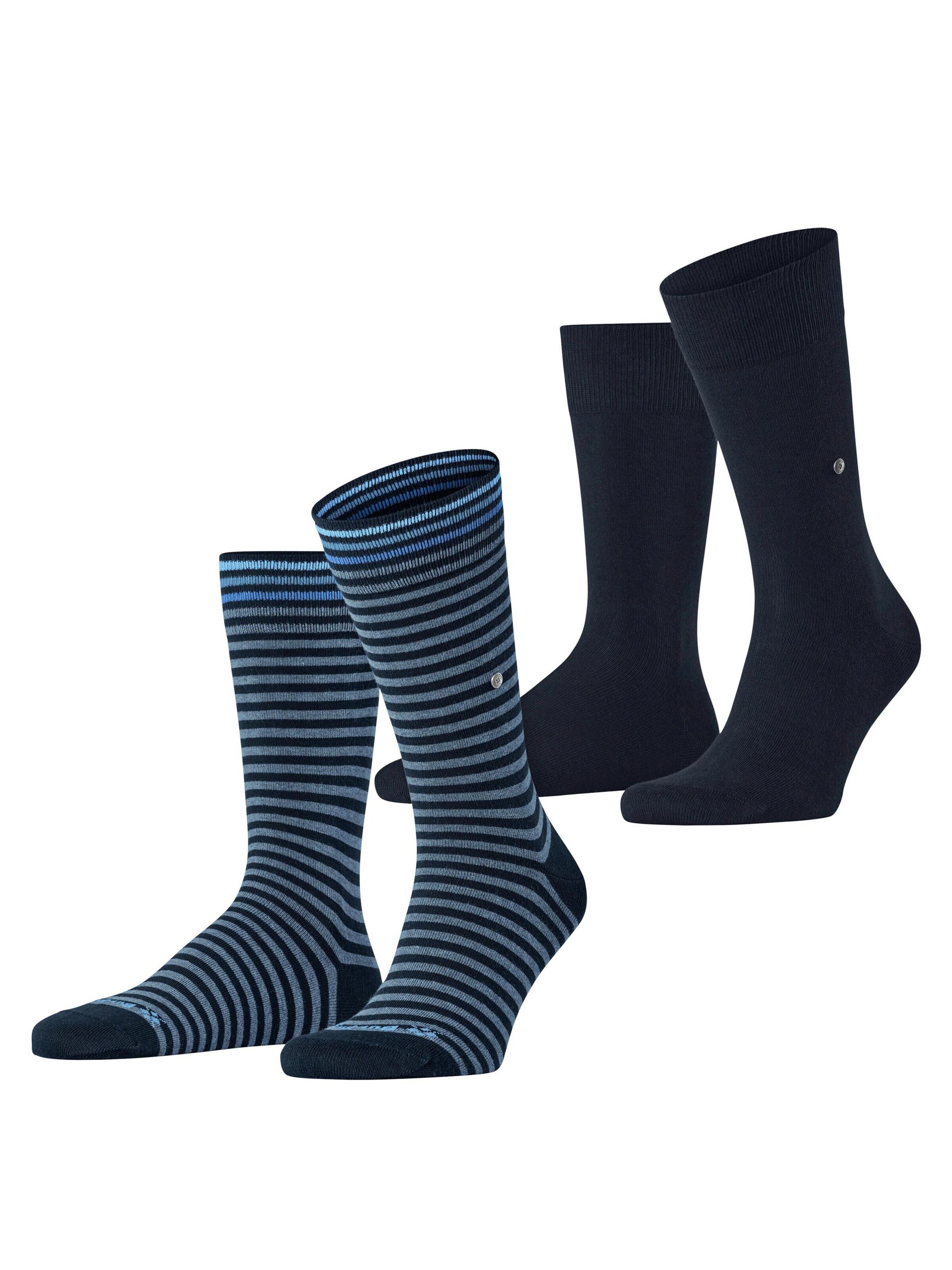 BURLINGTON Socken 'Everyday Stripe 2-Pack'‌‌‌‌‌‌‌ in Blau: Vorderseite
