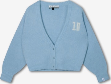 10Days Gebreid vest in Blauw: voorkant