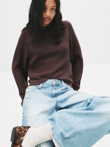 Pull&Bear Pulóver - barna: elől