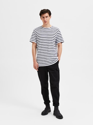 SELECTED HOMME T-Shirt 'Briac' in Weiß