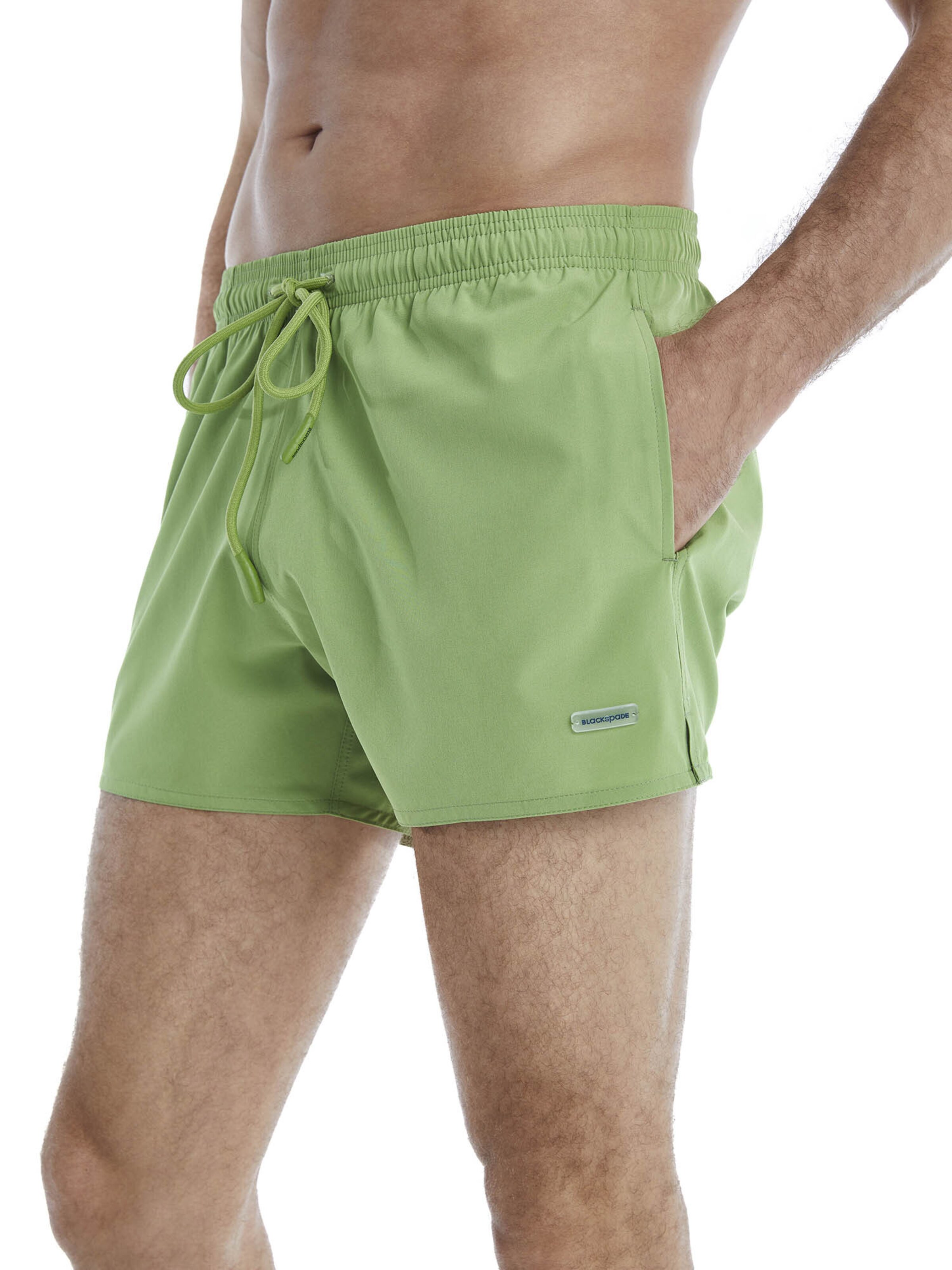 Blackspade Swimming shorts ' Short Uni mit kurzem Bein ' in Green