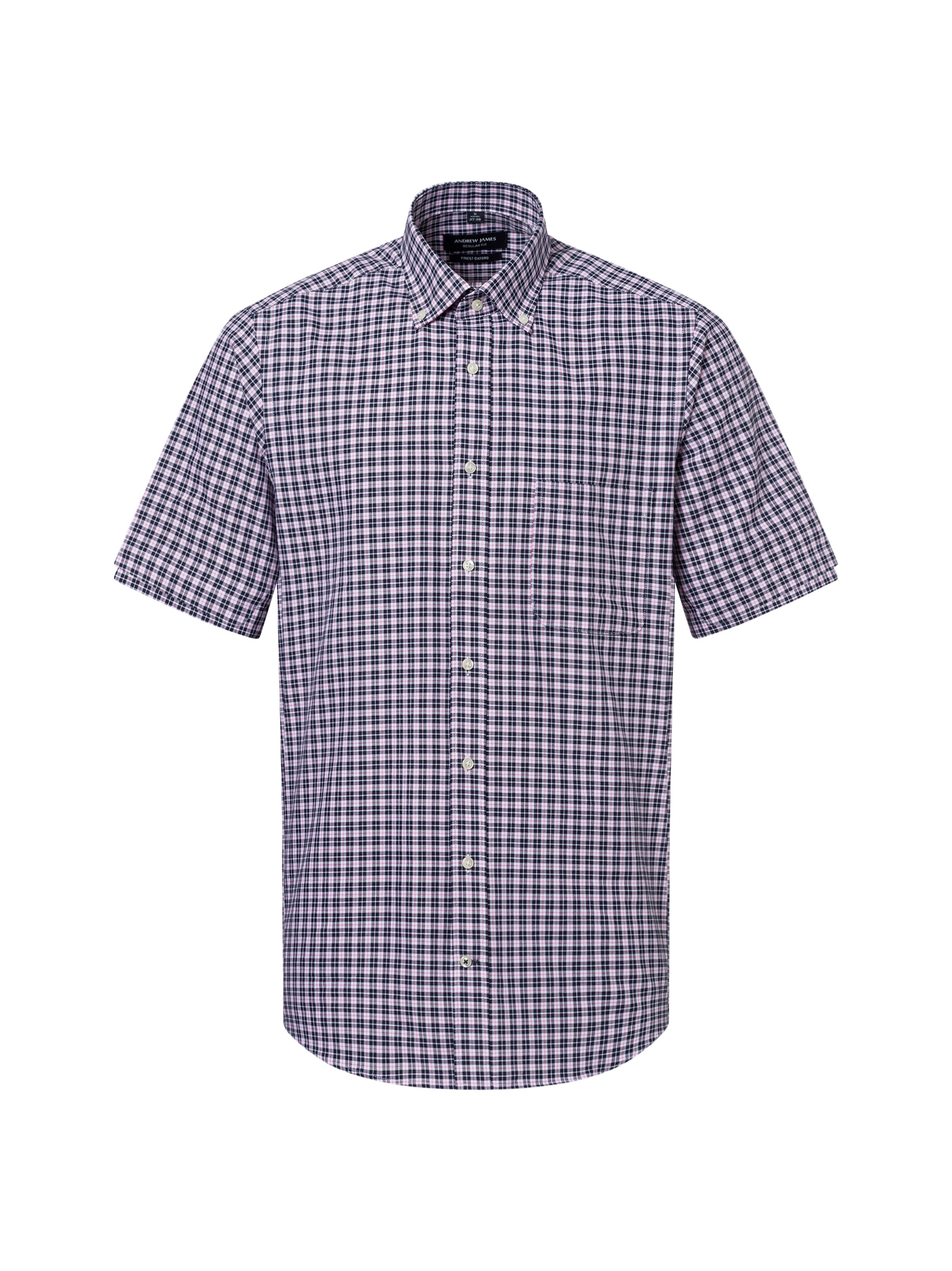 Andrew James Regular fit Button Up Shirt in Pink: front