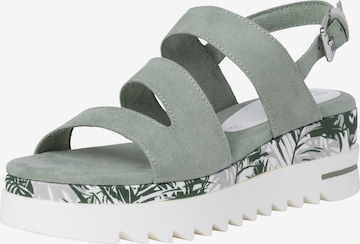 Earth Edition by Marco Tozzi Sandals in Green: front