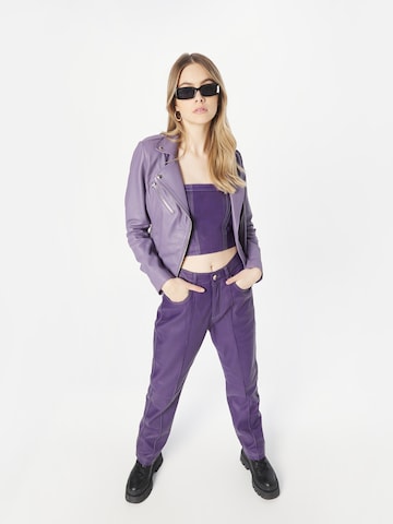 Goosecraft Between-Season Jacket 'Julia' in Purple