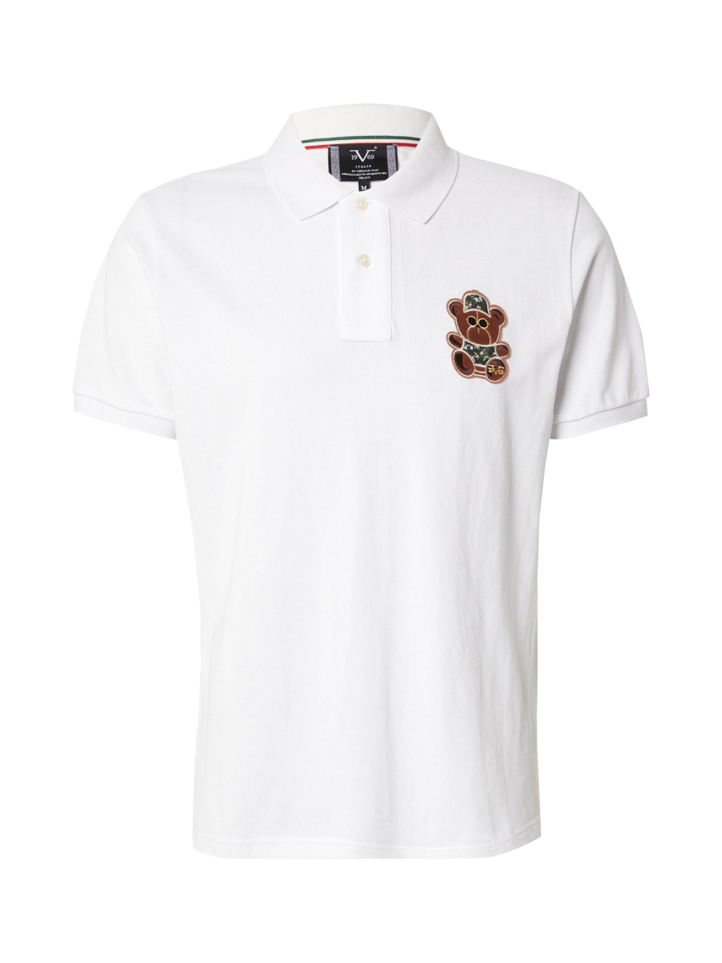 Maglietta 'Emilio' di 19V69 ITALIA in bianco: frontale
