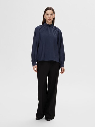 SELECTED Bluse in Blau