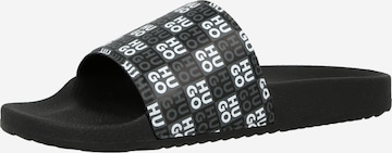 HUGO Pantolette 'Timein' in Schwarz: Vorderseite