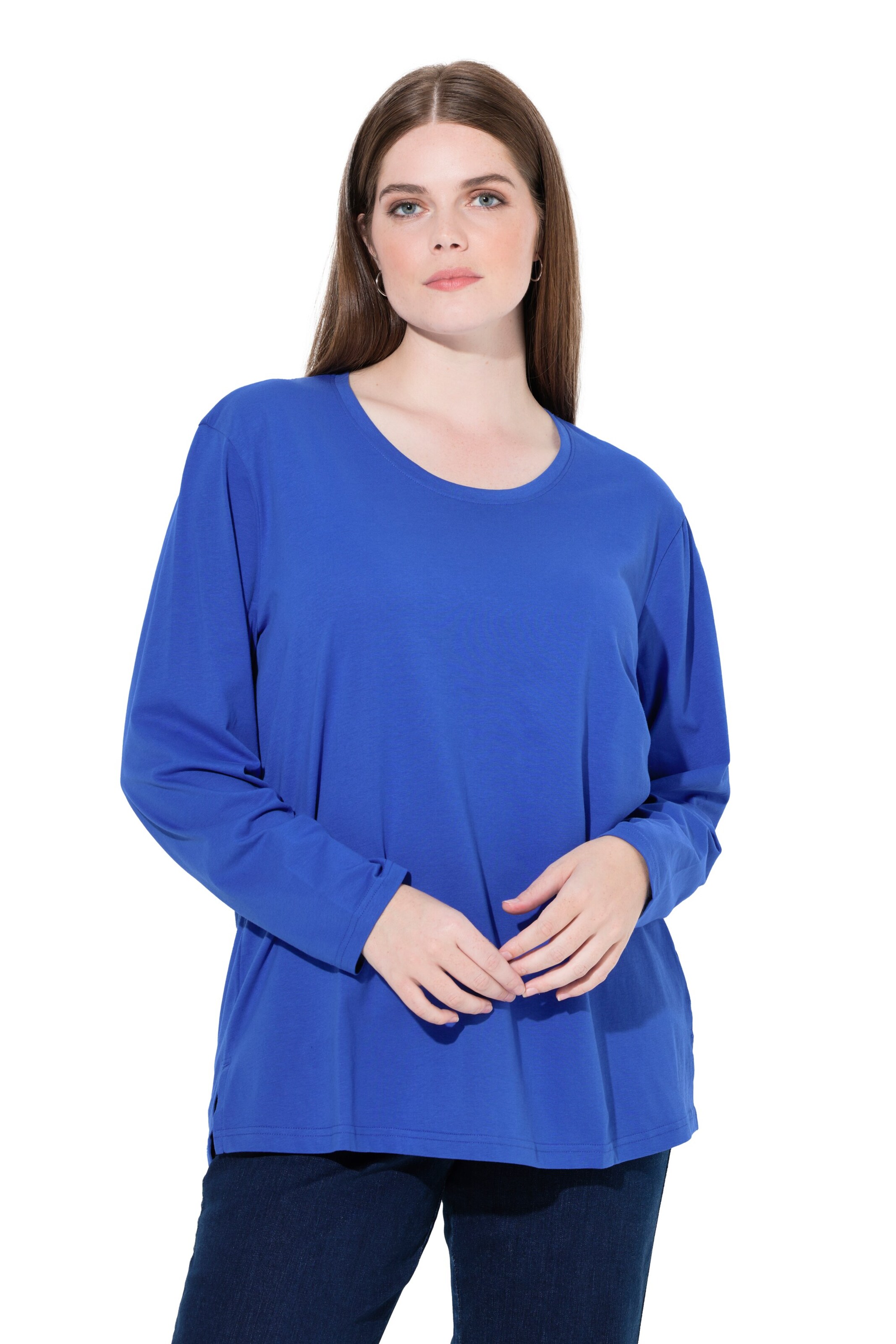 Ulla Popken Shirt in Blau: Vorderseite