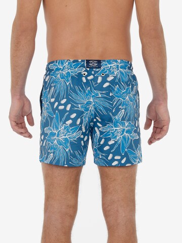 HOM Zwemshorts 'Moorea' in Blauw