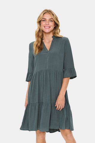 SAINT TROPEZ Kleid 'Eda' in Grün: Vorderseite