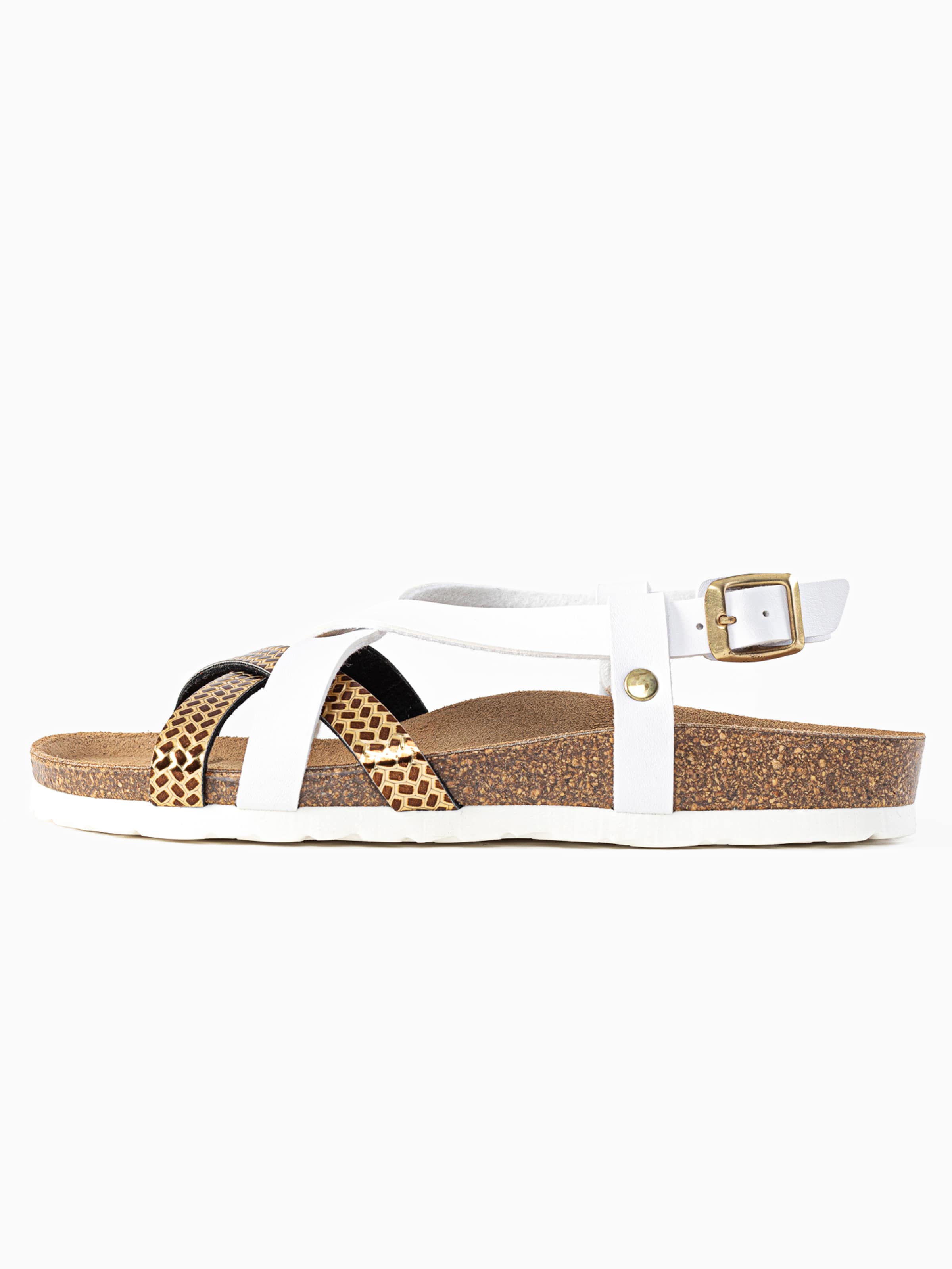 Bayton Sandale 'Kari' in Weiß: Vorderseite