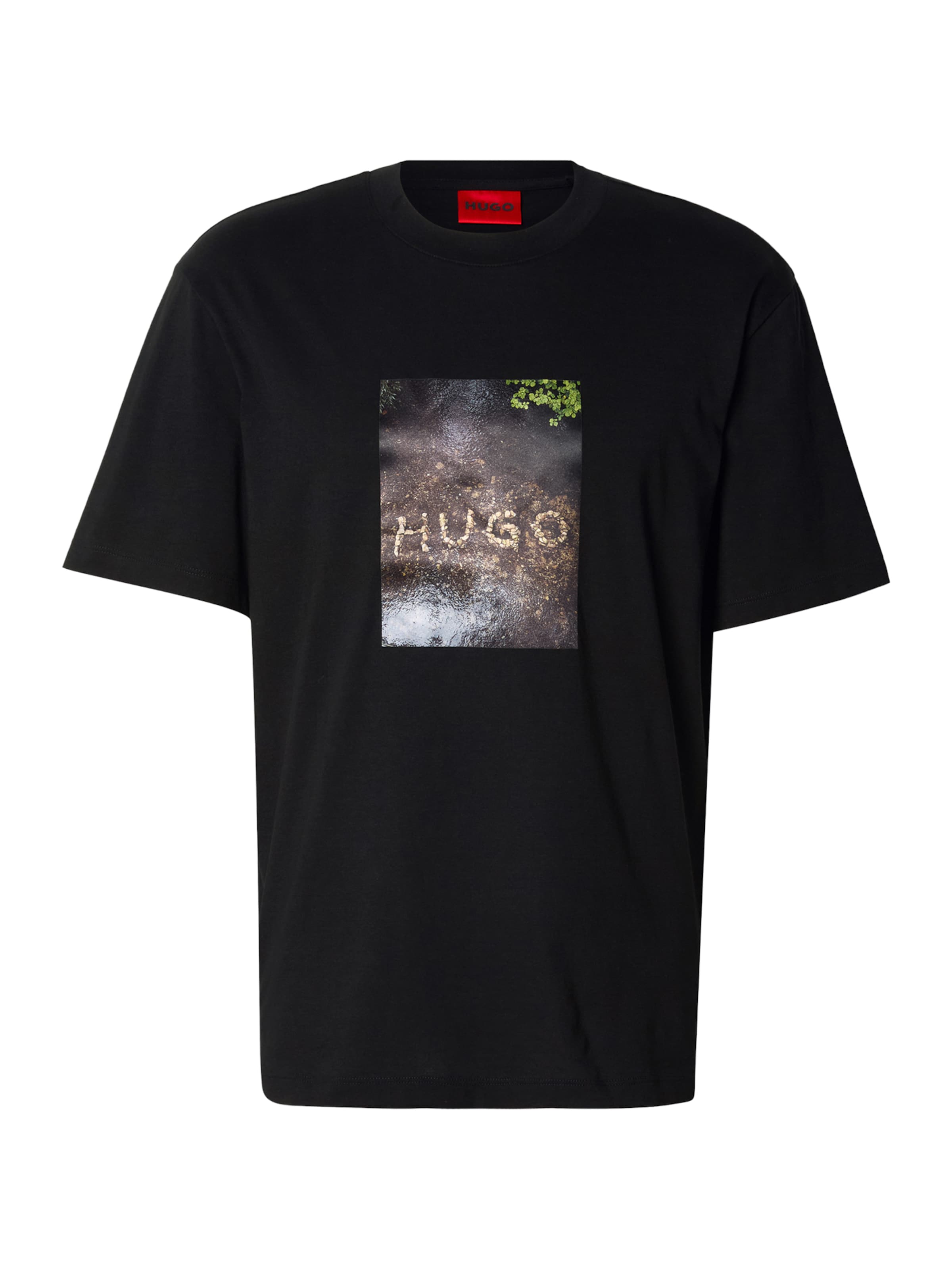 HUGO T-Shirt 'Doreston' in Schwarz: Vorderseite