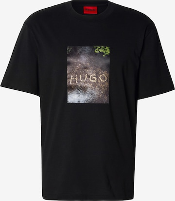 HUGO T-Shirt 'Doreston' in Schwarz: Vorderseite