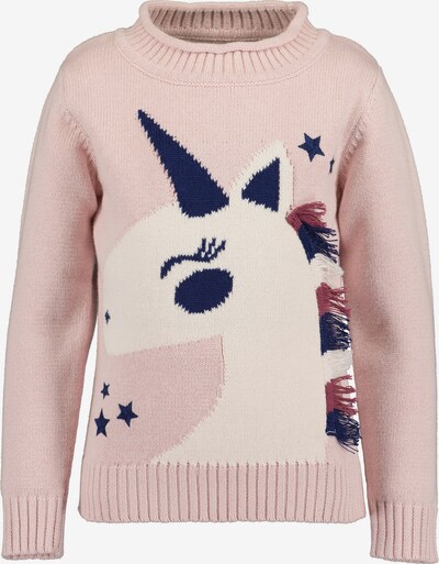 BLUE SEVEN Sweater in Cream / Blue / Pink / Pink, Item view