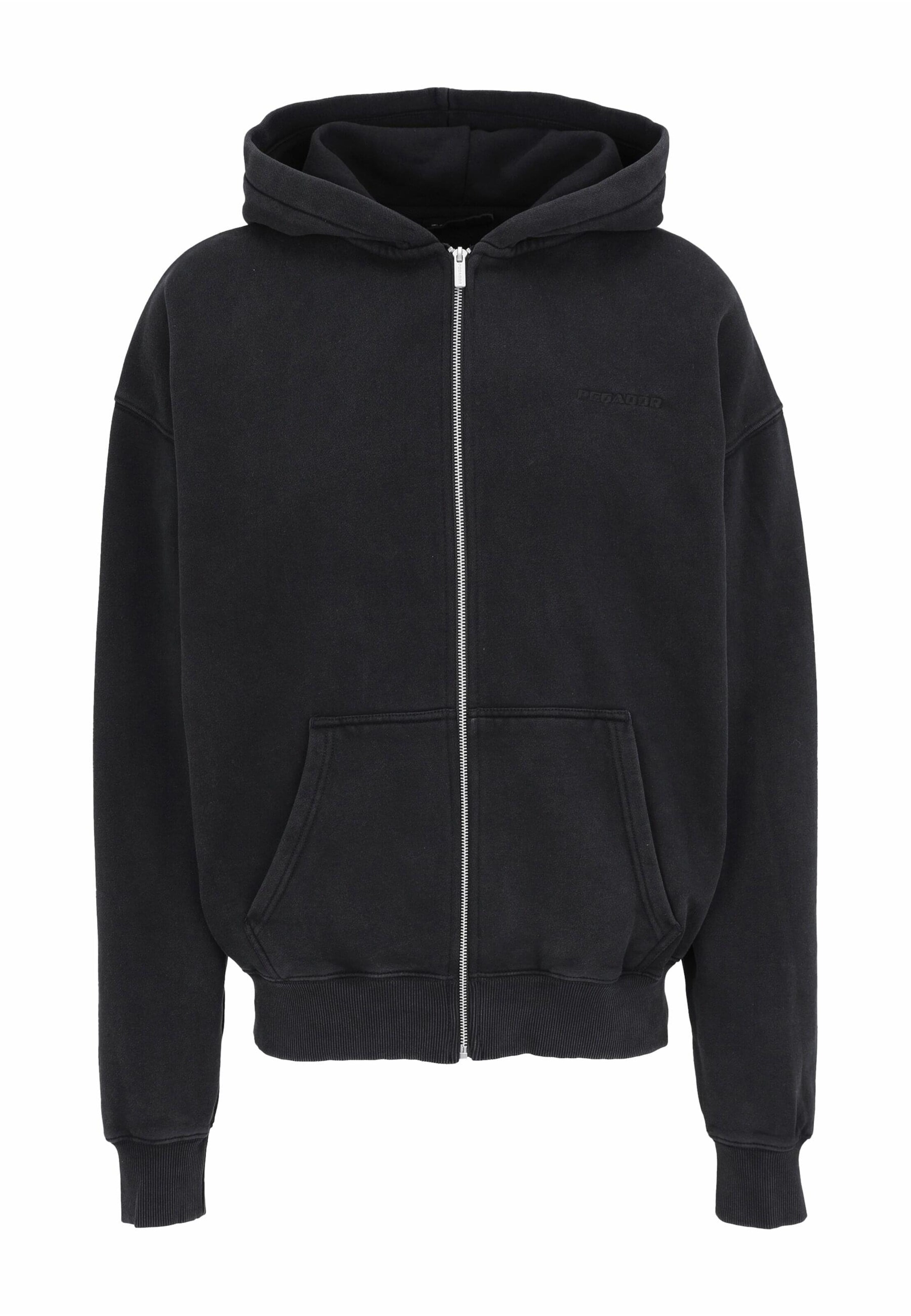 Giacca di felpa di Pegador in nero: frontale